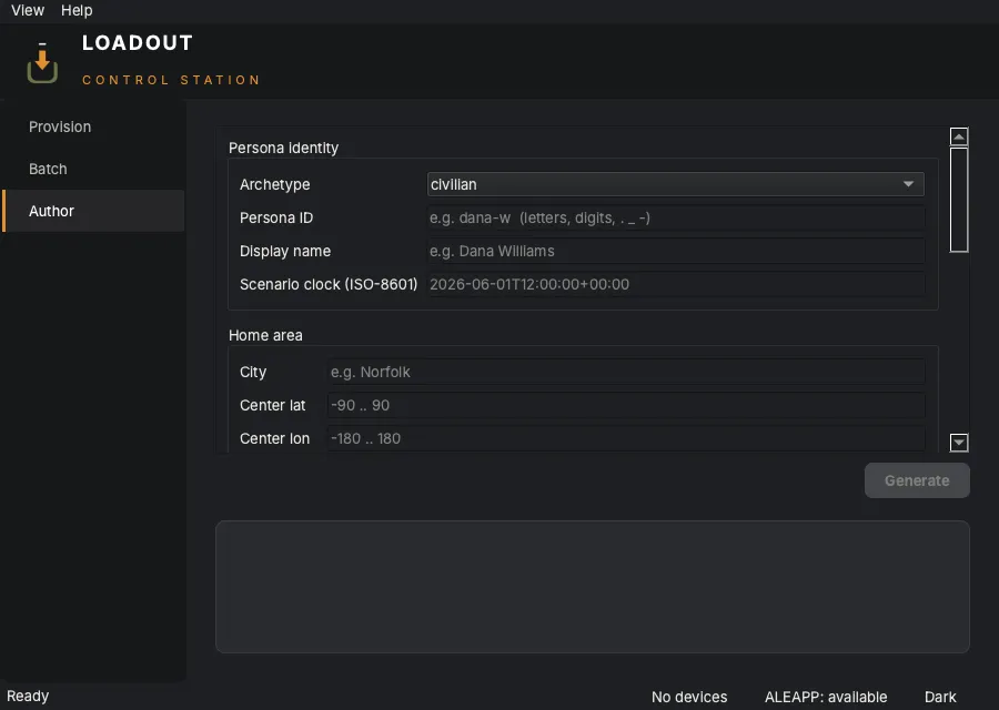 Loadout Persona Studio: authoring a region-aware persona