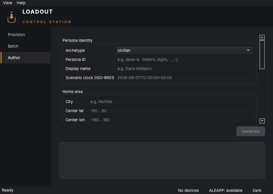 Loadout Persona Studio: authoring a region-aware persona
